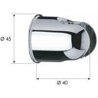 Держатель ручного душа Remer 339SONO Черный матовый — фото 2, Комплектующие для душевого оборудования