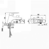 Товар: Смеситель на борт ванны Lemark Luna LM4115C Хром - фото 2 Смеситель на борт ванны Lemark Luna LM4115C Хром — фото 2, Смесители на борт ванны
