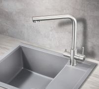 Смеситель для кухни Milacio Ultra MCU.553.SS Нержавеющая сталь — фото 3, Смесители для кухни