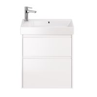 Товар: Тумба SLIM, 65 см, подвесная/напольная, 2 ящика, белый глянец арт-99.0401 - фото 4 Тумба SLIM, 65 см, подвесная/напольная, 2 ящика, белый глянец арт-99.0401 — фото 4, Тумбы под раковину