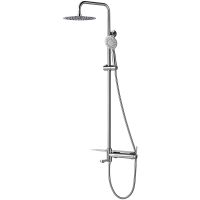 Душевая система BelBagno Etna ETN-VSCM-IN Сатин — фото 1, Душевые стойки