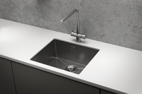 Granula-5445U, СТАЛЬ САТИН, стальная кухонная мойка — фото 2, Кухонные мойки