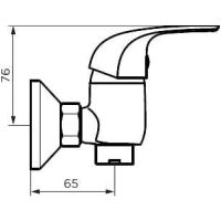 Смеситель для душа Dorff Stark D1102000 Хром — фото 3, Смеситель для душа