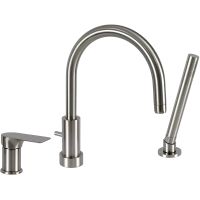 Смеситель на борт ванны Remer Infinity I07XV Сталь — фото 1, Смесители на борт ванны