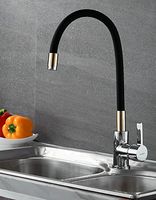 Смеситель для кухни Ledeme Rainbow 4898-10L Хром Золото Черный матовый — фото 11, Смесители для кухни