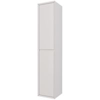 Пенал INSIGHT, 35 см, подвесной, универсальный, 2 дверцы, 4 стеклянные полки, белый глянец — фото 1, Пеналы для ванной комнаты