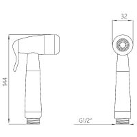 Гигиенический душ Melodia della vita Diamond MKP20490P Хром — фото 2, Гигиенические души