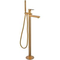 Смеситель для ванны Remer Infinity I08BG Золото брашированное — фото 1, Смесители напольные