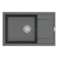 Мойка кухонная Point Велета 78 PN3002GR, графит — фото 1, Кухонные мойки