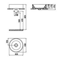 Раковина-чаша Creavit Mina 45 Белая арт-MN146-00CB00E-0000 — фото 2, Раковины накладные