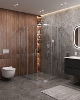 Душевой уголок CEZARES MOLVENO-RH-11-120/110-C-Cr-IV — фото 2, Душевые уголки четверть круга