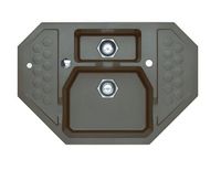 Мойка для кухни SENSUAL 30 GRANITAL+ TWILIGHT-G05M 850x520x200; 1x с сифоном 1101462, — фото 1, Кухонные мойки