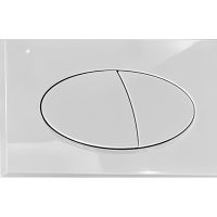 Клавиша смыва CeramaLux NC-014 Белая — фото 1, Кнопки смыва