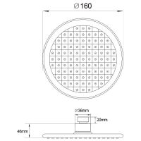 Верхний душ Melodia della vita MKP27011C Хром — фото 3, Верхние души