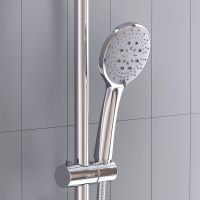 Товар: Душевая система Dorff Futura D0710500 с термостатом Хром - фото 8 Душевая система Dorff Futura D0710500 с термостатом Хром — фото 8, Душевые стойки