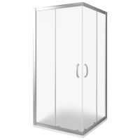 Душевой уголок Good Door Infinity CR-80-G-CH 80х80 профиль Хром стекло Грейп — фото 1, Квадратные душевые уголки