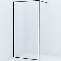 Душевая перегородка Iddis Slide SLI8BS7i23 110x195 профиль Черный стекло прозрачное — фото 1, Душевые перегородки