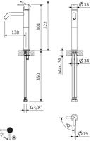 Смеситель для раковины CEZARES LEAF-LC2-01-W0 — фото 9, Аксессуары для раковины