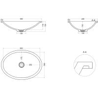 Товар: Раковина Salini Marea 11 55 1802211M Белая матовая - фото 5 Раковина Salini Marea 11 55 1802211M Белая матовая — фото 5, Раковины встраиваемые снизу