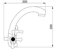 Смеситель для кухни Сантаком StOmega 4408 Хром — фото 2, Смесители для кухни