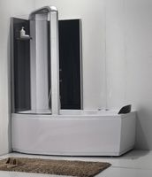 Акриловая ванна со шторкой и душевой системой Orans 170х85 L с гидромассажем арт-9501l00 — фото 6, Акриловые ванны