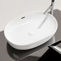 Раковина-чаша Ceramicanova Element 61 CN6064 Белая — фото 9, Раковины накладные