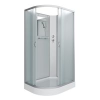 Душевая кабина Niagara Classic NG-3312-14RBK (120х80х200) низкий поддон(13см),стекло матовое,3 места — фото 1, Душевые кабины