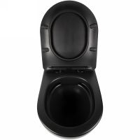 Унитаз Bond F01-108 подвесной Черный с сиденьем Микролифт — фото 13, Унитазы