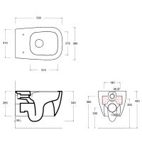 Товар: Унитаз Alice Wunder 45000101 подвесной Белый глянцевый без сиденья - фото 4 Унитаз Alice Wunder 45000101 подвесной Белый глянцевый без сиденья — фото 4, Подвесные унитазы