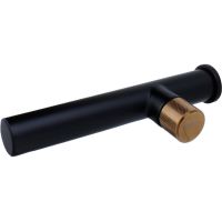 Смеситель для раковины Bronze de Luxe Avantgarde 2021MH Черный Розовое золото — фото 1, Смесители для раковины