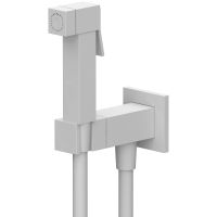 Гигиенический душ со смесителем Remer Qubica Q64BO Белый матовый — фото 1, Гигиенические души