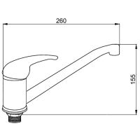 Смеситель для кухни Сантаком StOmega 3303-1 Хром — фото 2, Смесители для кухни