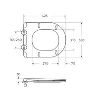 Товар: Крышка-сиденье CEZARES ECO CZR-2040-SC - фото 4 Крышка-сиденье CEZARES ECO CZR-2040-SC — фото 4, Унитазы, биде и писсуары. Крышки для унитазов