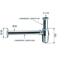 Сифон для раковины Remer 970Z114 Хром — фото 2, Сифоны для раковины