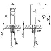 Товар: Смеситель для раковины Lemark Basis LM3606C Хром - фото 2 Смеситель для раковины Lemark Basis LM3606C Хром — фото 2, Смесители для раковины