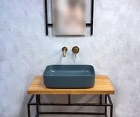 Раковина-чаша Bronze de Luxe Scandi 50 6127-DGM Серая матовая — фото 3, Раковины накладные