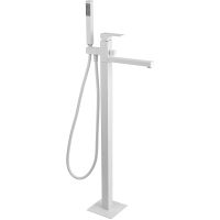 Смеситель для ванны Remer Absolute AU08BO Белый матовый — фото 1, Смесители напольные