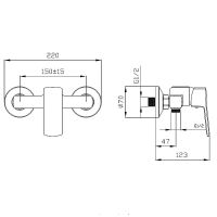 Товар: Смеситель для душа Melodia della vita Etude MDV30050 Хром - фото 2 Смеситель для душа Melodia della vita Etude MDV30050 Хром — фото 2, Смеситель для душа