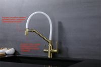 Смеситель для кухни Raglo R81.62.03 Золото матовое Белый — фото 34, Смесители для кухни