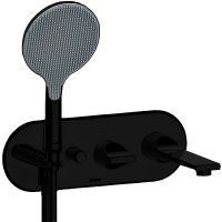 Смеситель для ванны Bossini Apice Z00557.073 Черный матовый — фото 1, Смеситель для ванны