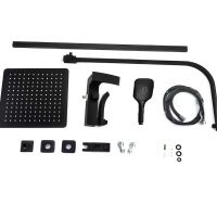 Душевая система ALMAes Turia SDI-1808 Черная матовая — фото 5, Душевые стойки