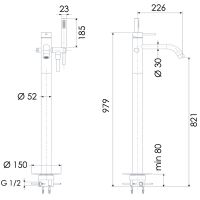 Товар: Смеситель для ванны Remer X-Style Inox SSX08 Нержавеющая сталь - фото 2 Смеситель для ванны Remer X-Style Inox SSX08 Нержавеющая сталь — фото 2, Для душа и ванны