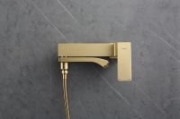 Смеситель для ванны Raglo R01.30.03 Золото матовое — фото 5, Для душа и ванны