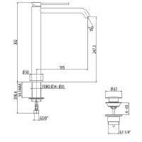 Смеситель для раковины Gattoni Circle Two 9148/91C0 Хром — фото 2, Смесители для раковины