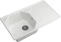 GRANFEST Мойка UNIQUE 840L 1-чаша+крыло 840*500мм иней арт.GF- — фото 1, Кухонные мойки