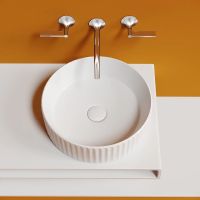 Раковина-чаша Ceramicanova Element 36 CN6057 Белая глянцевая — фото 7, Раковины накладные