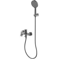 Смеситель для ванны AQUAme Asti AQM6412GM Оружейный металл — фото 1, Для душа и ванны