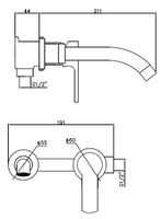 Товар: Смеситель скрытого монтажа д/умывальника black, арт. SM28 B - фото 2 Смеситель скрытого монтажа д/умывальника black, арт. SM28 B — фото 2, Смесители для раковины