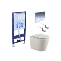 Комплект AQUATEK ВЕГА cmp-016 (рама AQUATEK Standard INS-0000012 с клавишей KDI-0000016 и крепежом K — фото 1, Комплекты унитаз + инсталляция