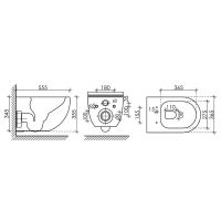 Унитаз Ceramicanova Long CN3015 подвесной с сиденьем Микролифт — фото 6, Подвесные унитазы